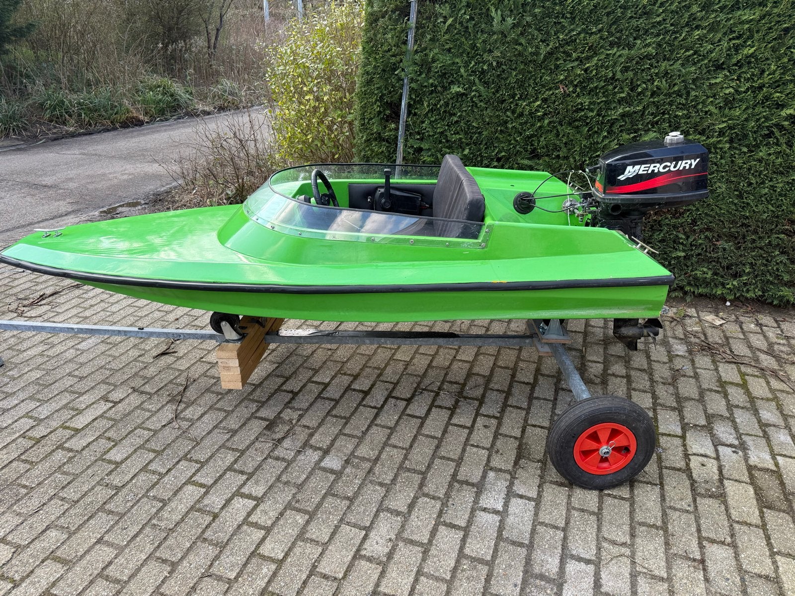 Spitfire speedboot met Mercury 4.0 buitenboordmotor, Watersport en Boten, Ophalen, Overige merken, Gebruikt, Tot 1.00 meter