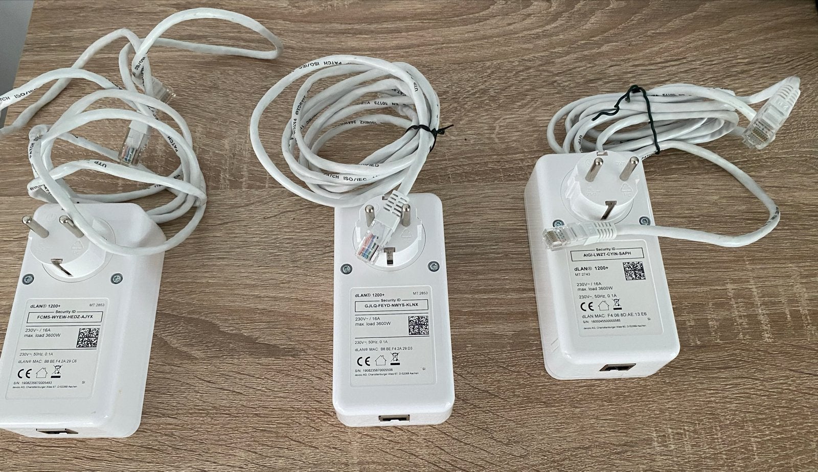 3 Devolo dLAN 1200+ Powerline Adapters apart te koop., Ophalen, Gebruikt