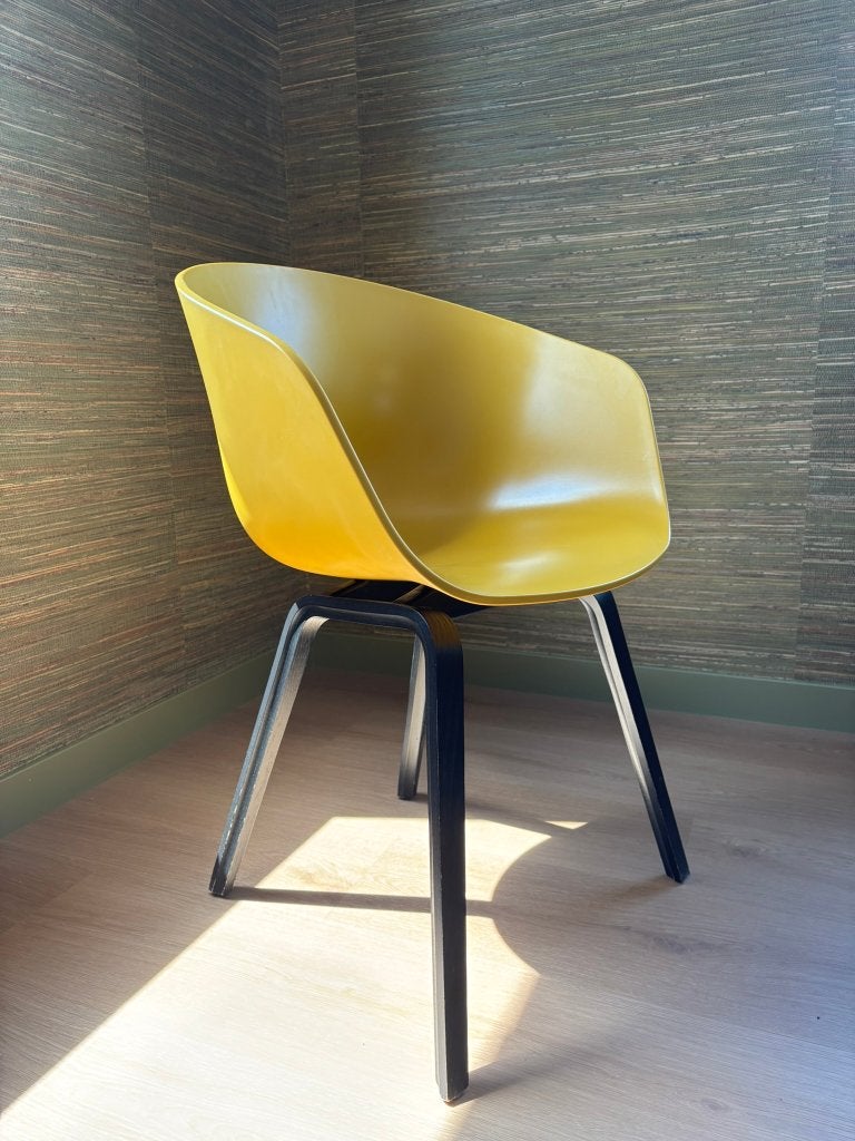 HAY About a Chair AAC22 - Geel - Set van 4, Overige kleuren, Modern, Scandinavisch design, Zo goed als nieuw, Vier