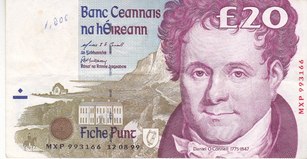 IRELAND (wisselbaar 25 euro) 20 POUND, Ophalen of Verzenden, Overige landen