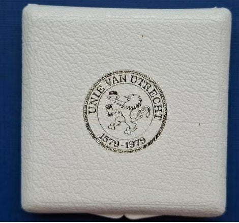 Munten NL 1979 Unie van Utrecht Daalder in Cassette 31-07, Ophalen of Verzenden, Koningin Juliana, Overige waardes, Losse munt