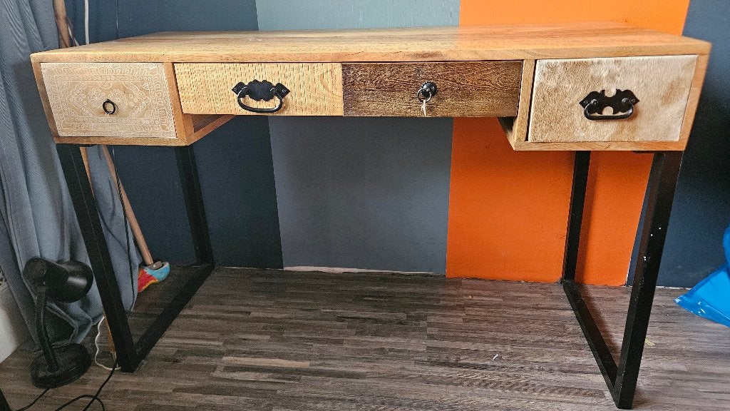 Bureau, Ophalen, 117 cm, Hout, 76 cm