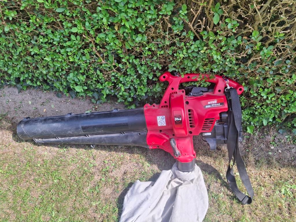 Bladblazer/zuiger, Tuin en Terras, Bladblazers, Ophalen, Benzine, Met opvangzak, MTD