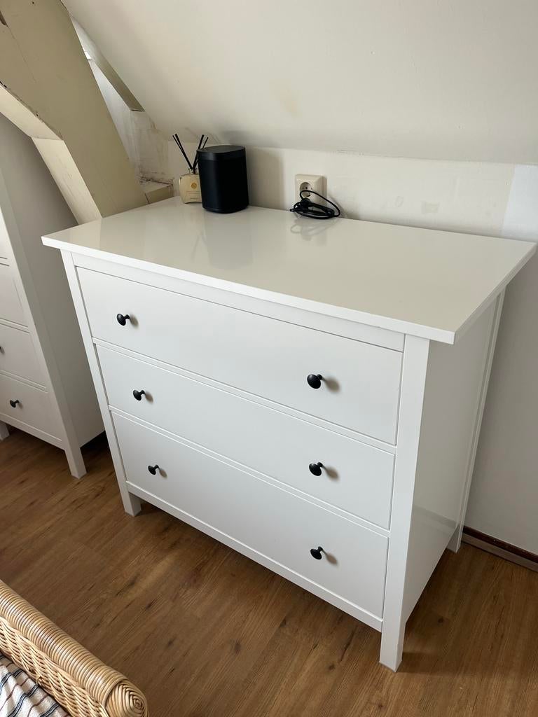 Witte ladekasten met 3 laden, direct op te halen, Huis en Inrichting, Kasten | Ladekasten, Ophalen, Gebruikt, 5 laden of meer