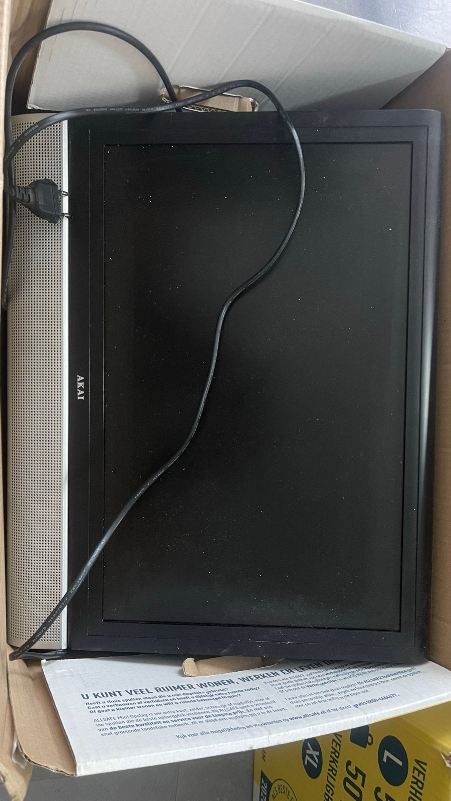 AKAI TV met ingebouwde DVD speler, Overige merken, Gebruikt, 50 Hz, Ophalen of Verzenden