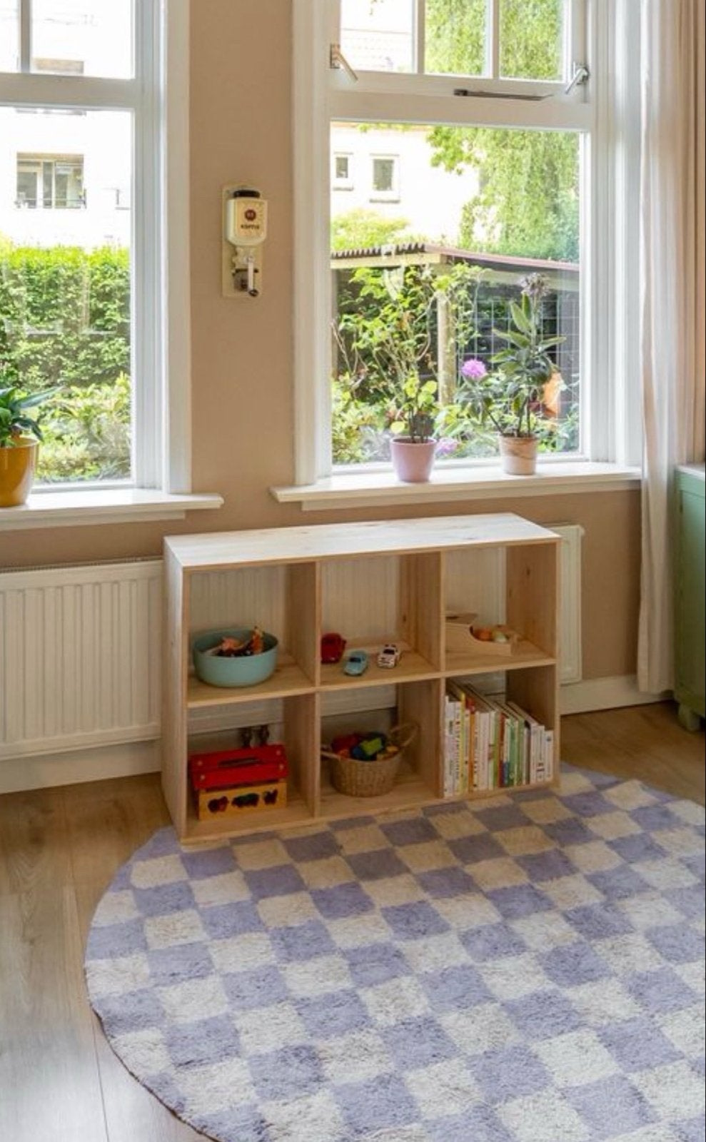 Houten vakkenkast, Huis en Inrichting, Ophalen, Met plank(en), Gebruikt, 100 tot 150 cm