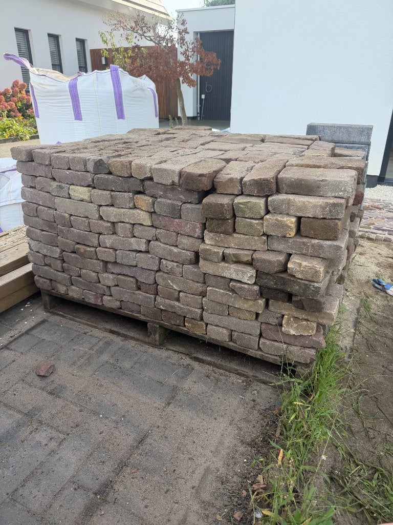 Origineel oud gebakken waaltjes - ca. 47m2, Ophalen, Overige materialen, Gebruikt, Klinkers