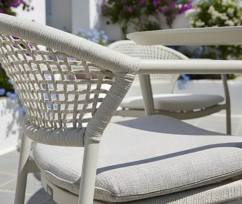Hartman Taragona stapelbare rope dining tuinstoel - Sand, Huis en Inrichting, Stoelen, Ophalen, Nieuw, Vier