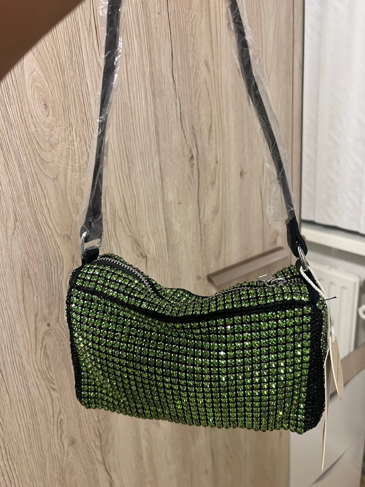 Nieuwe Groene Glitter Schoudertas - Magic Bags Firenze, Ophalen of Verzenden, Nieuw, Groen, Overige typen