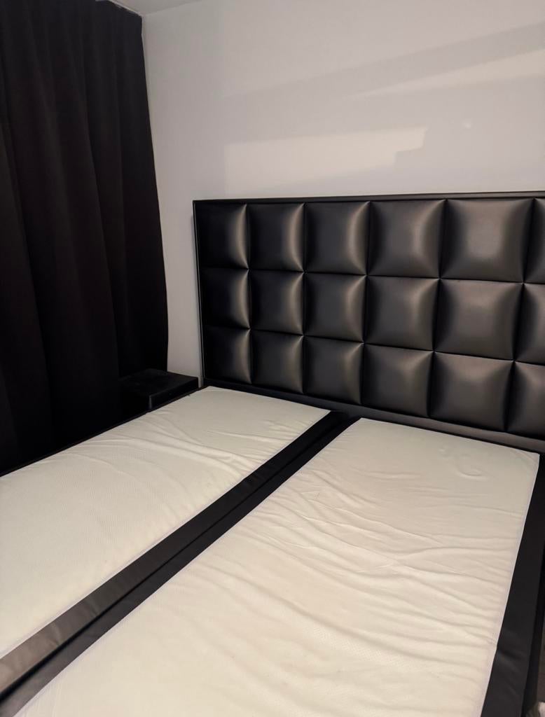 Eric kuster stijl boxspring 180x200, Ophalen, Zo goed als nieuw, Tweepersoons, 180 cm