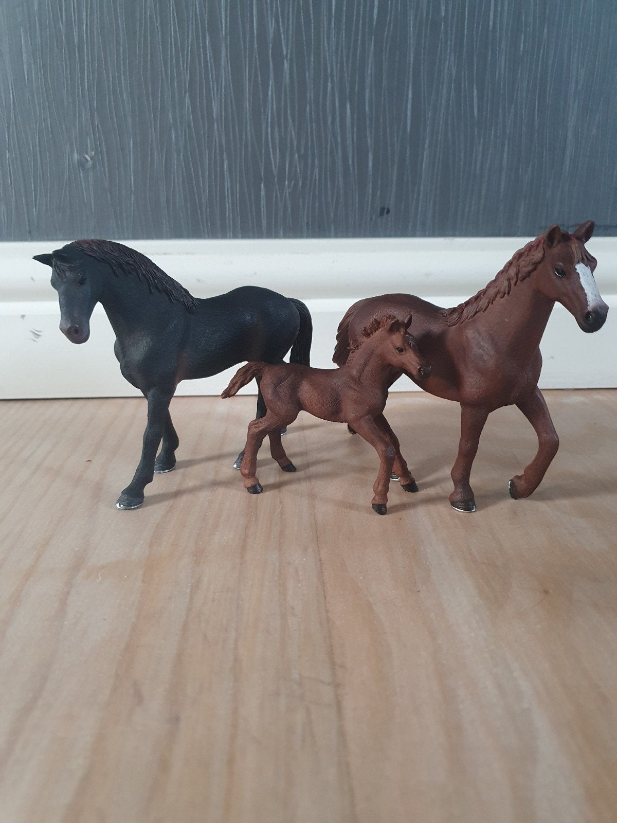Schleich engels volbloed familie, Ophalen of Verzenden, Zo goed als nieuw, Paard, Beeldje of Figuurtje