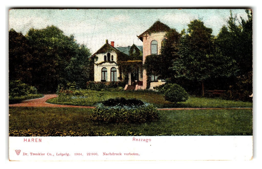 Haren, Rezzago. Villa, Verzenden, Voor 1920, Gelopen, Groningen