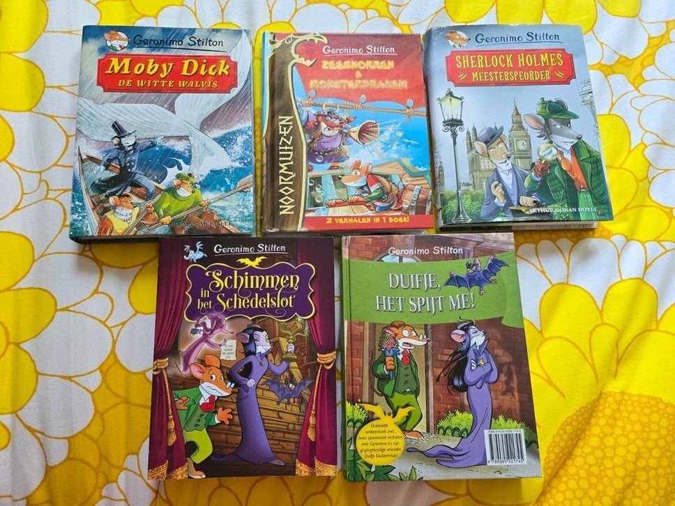 Geronimo Stilton Boekenpakket - 6 Spannende Avonturen, Boeken, Ophalen of Verzenden, Zo goed als nieuw, Geronimo Stilton, Fictie algemeen