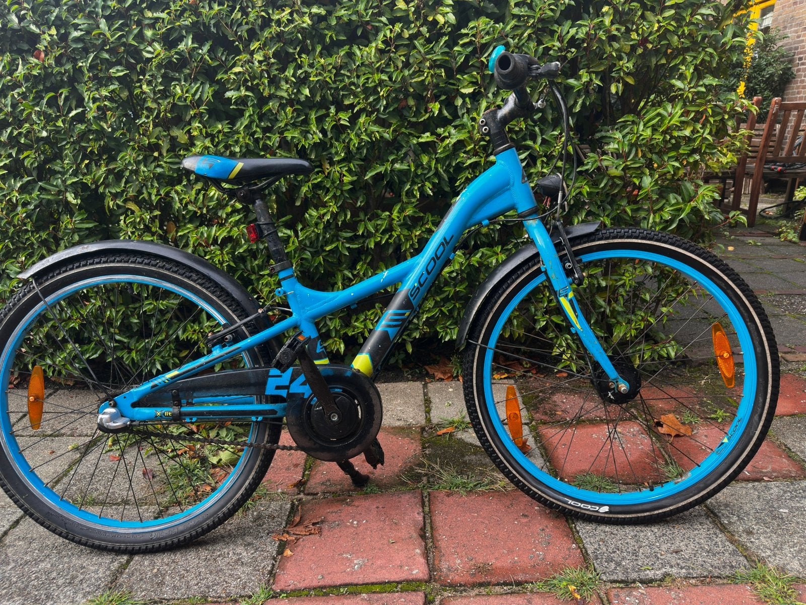 Kinderfiets S'cool xxlite 24", Fietsen en Brommers, Fietsen | Kinderfietsjes, Ophalen, Gebruikt, Terugtraprem, 20 inch of meer