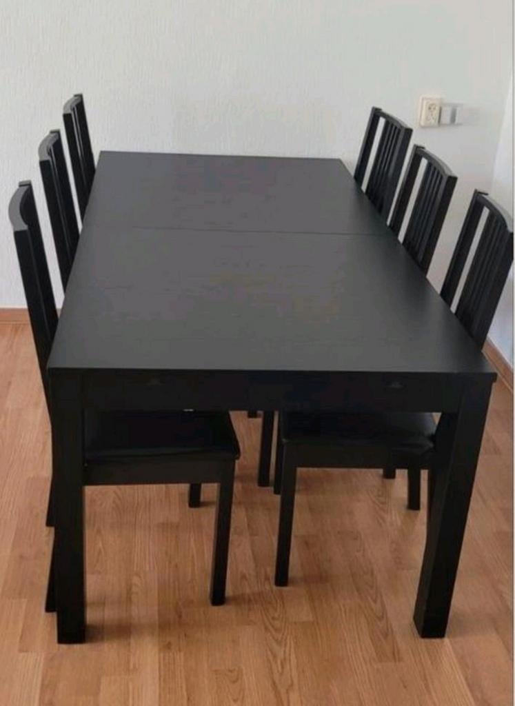 ikea eettafel zwartbruin, Ophalen, 110 cm of meer, Minder dan 65 cm