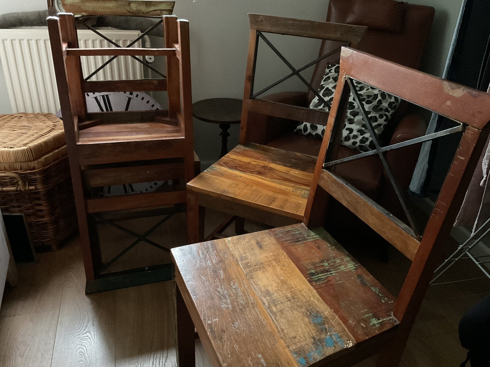 Eetkamerstoelen  4 stuks 96x46x46, Huis en Inrichting, Ophalen