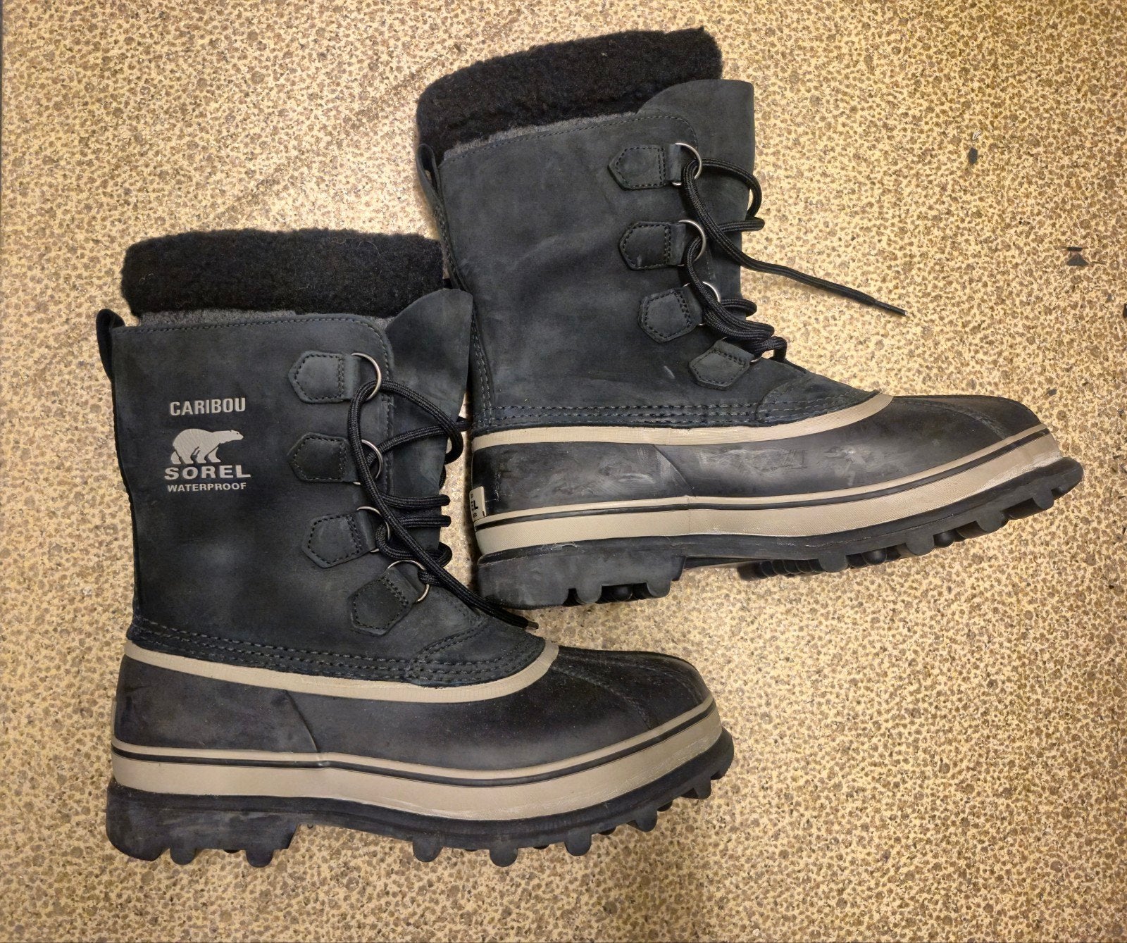 Sorel Caribou Waterproof Winterlaarzen Maat 42, Zwart, Boots, Ophalen of Verzenden, Gedragen