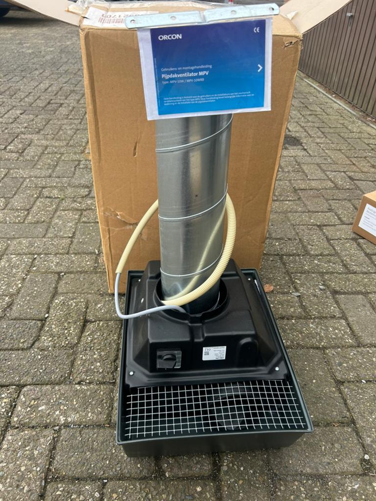 Orcon pijp dakventilator nieuw in doos, Ophalen of Verzenden, Nieuw, Ventilator