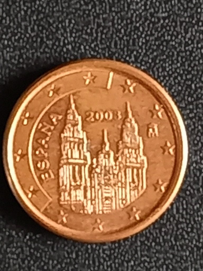 33: 1 Euro cent in goede staat SPANJE 2003, Postzegels en Munten, Verzenden, Spanje, 1 cent, Losse munt