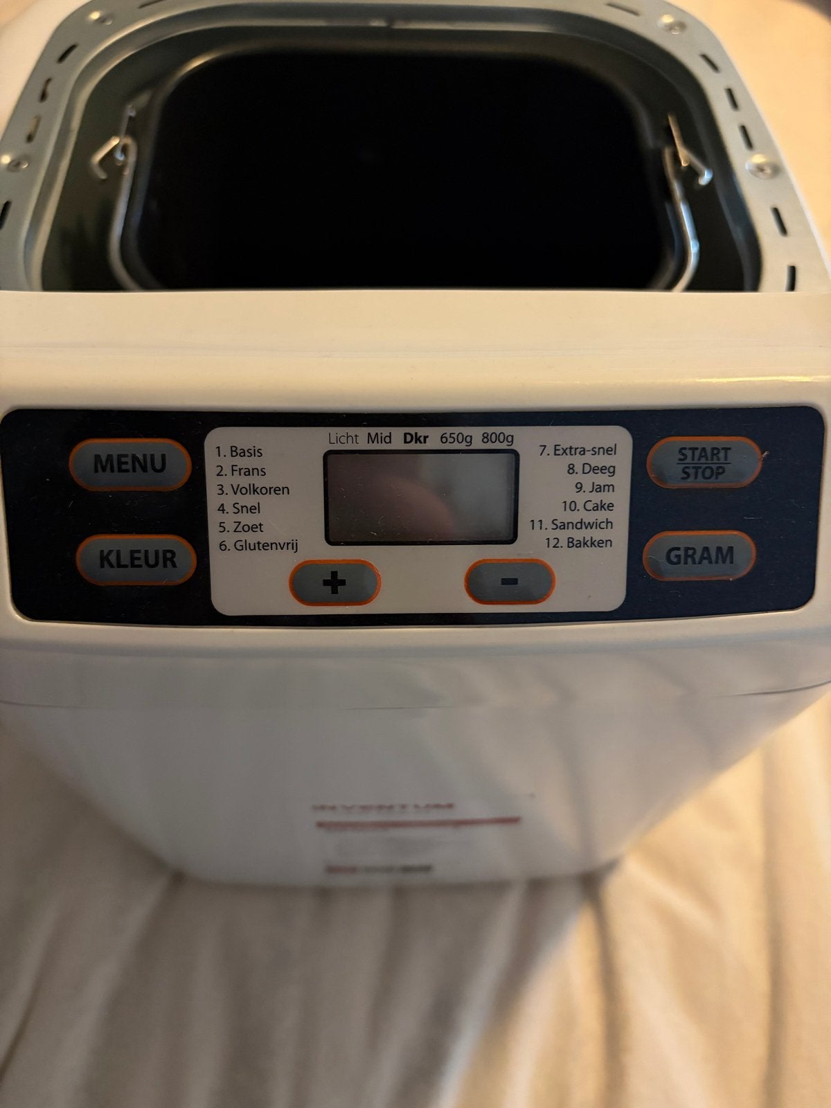 Inventum BM60 Broodbakmachine - 12 programma's, 800g, Zo goed als nieuw, 400 tot 800 gram deeg, Kijkvenster, Ophalen