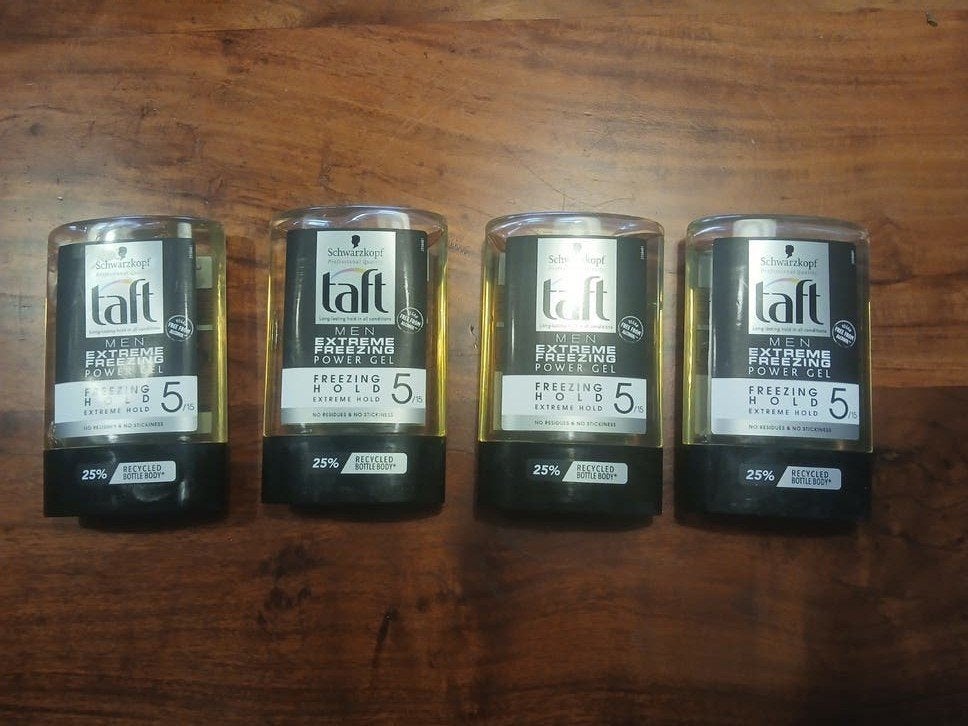 4x Schwarzkopf Taft Men Extreme Freezing Power Gel, Ophalen of Verzenden, Nieuw, Gel, Wax, Haarlak of Mousse