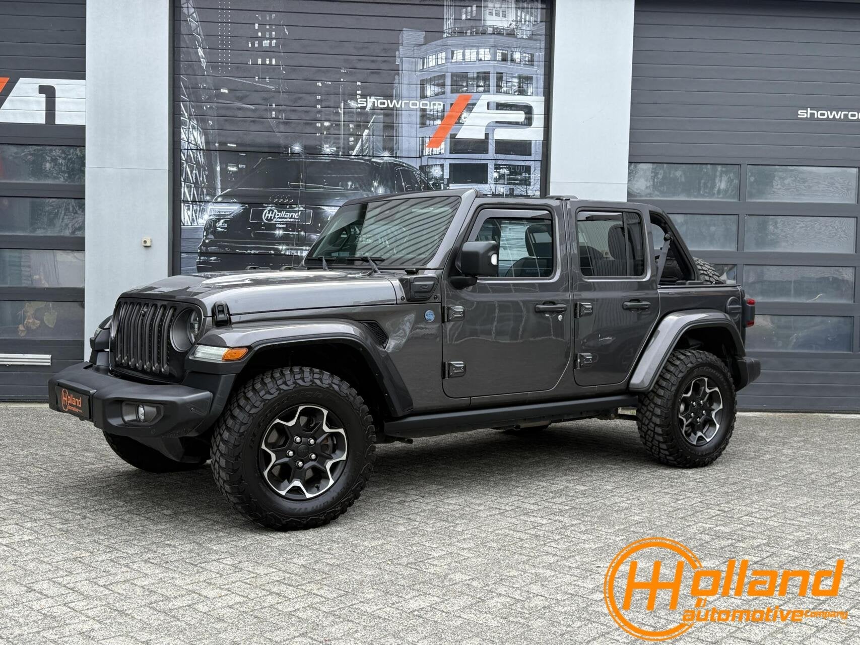 Jeep Wrangler Unlimited 4xe 380 Rubicon, Automaat, Zwart, 4 cilinders, 23 km/l