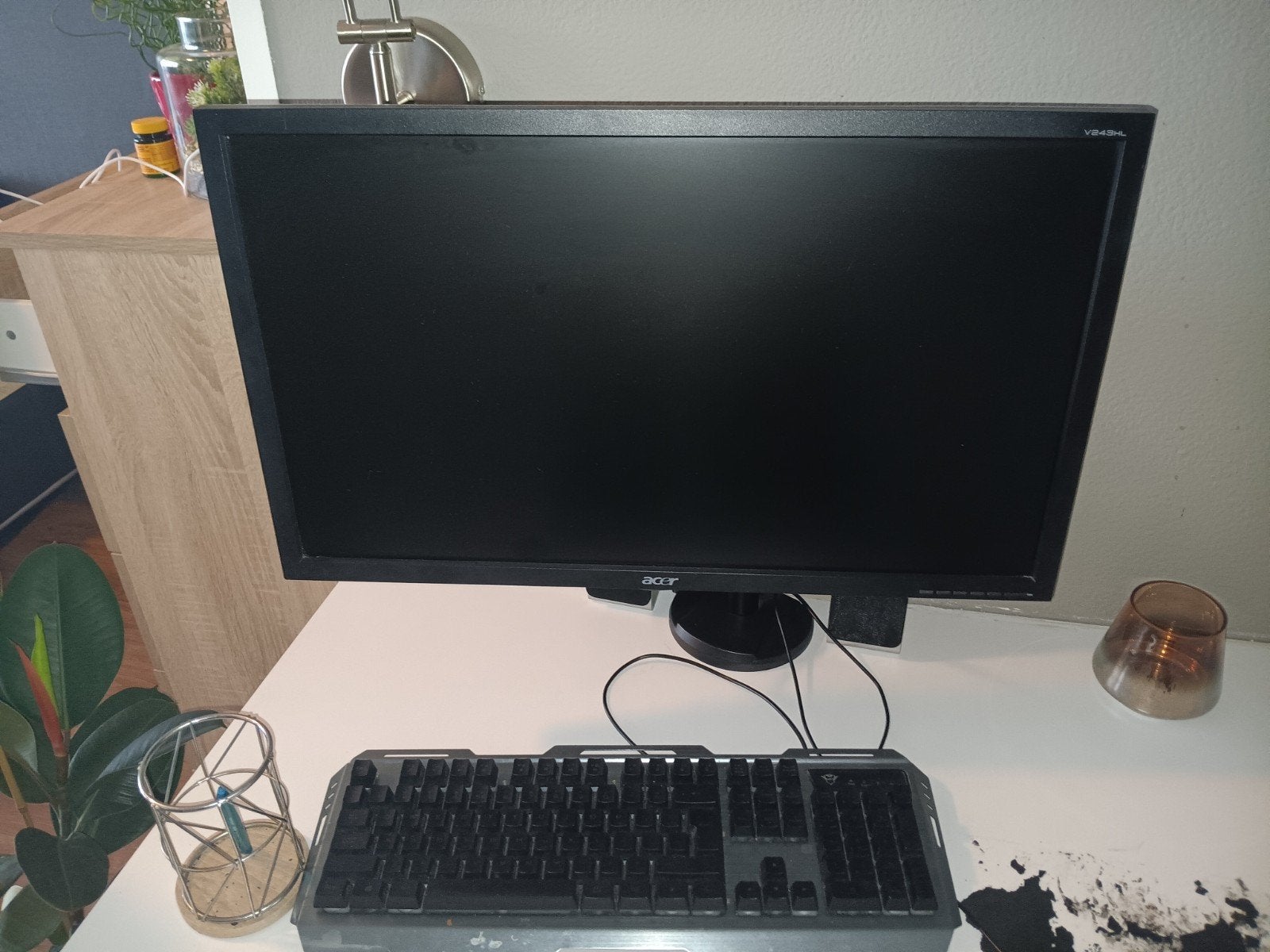 Acer v243hl inc poot, Computers en Software, Monitoren, Ophalen of Verzenden, 60 Hz of minder, LED