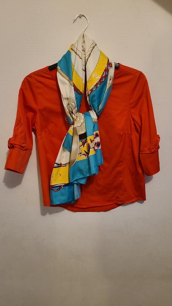 OPUS Blouse met Sjaal - Maat 38/40 (M), OPUS, Ophalen of Verzenden, Maat 38/40 (M), Oranje
