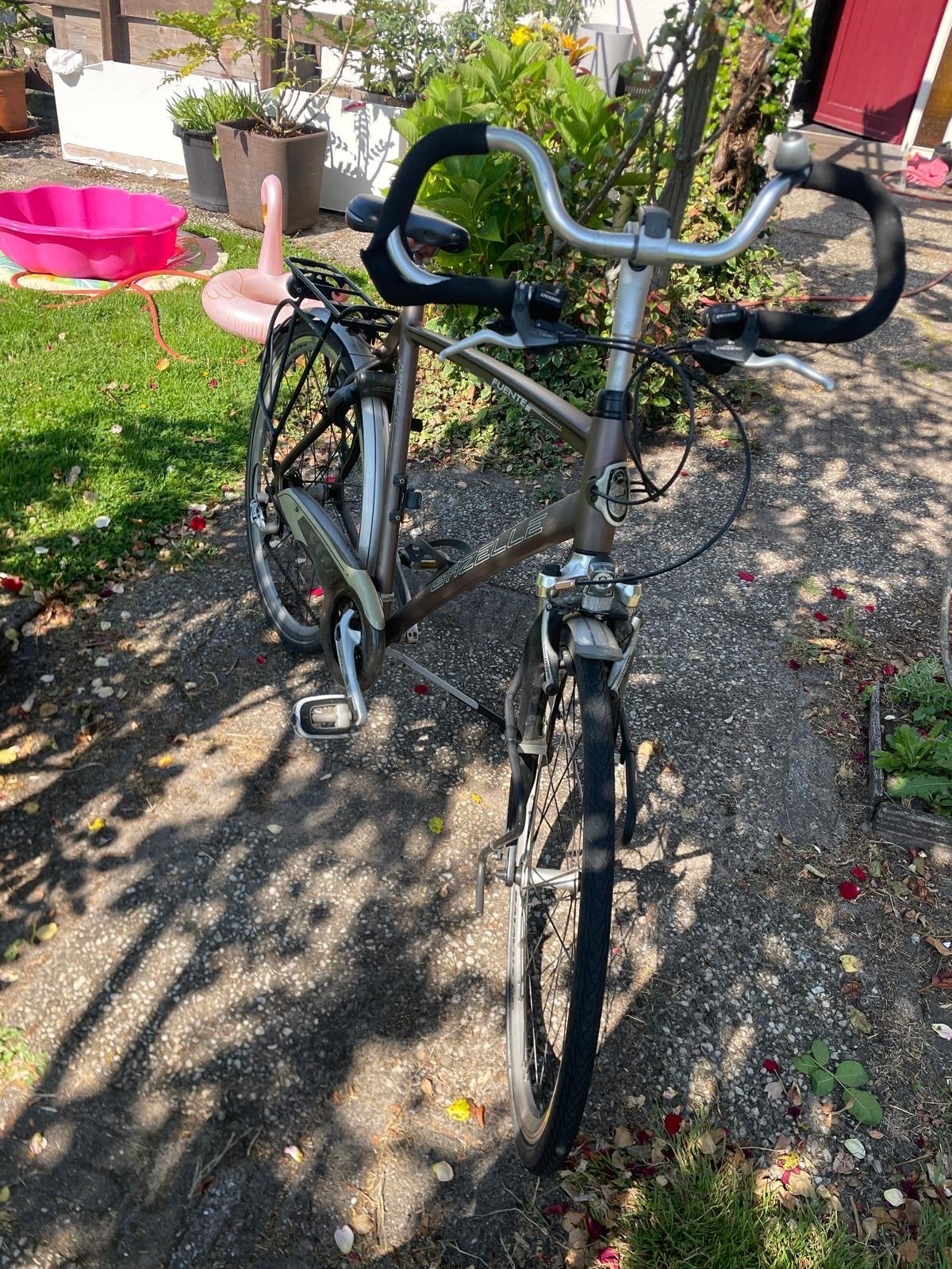 Gazelle Fuente V7 herenfiets, Ophalen, Velgrem, Versnellingen, Gazelle