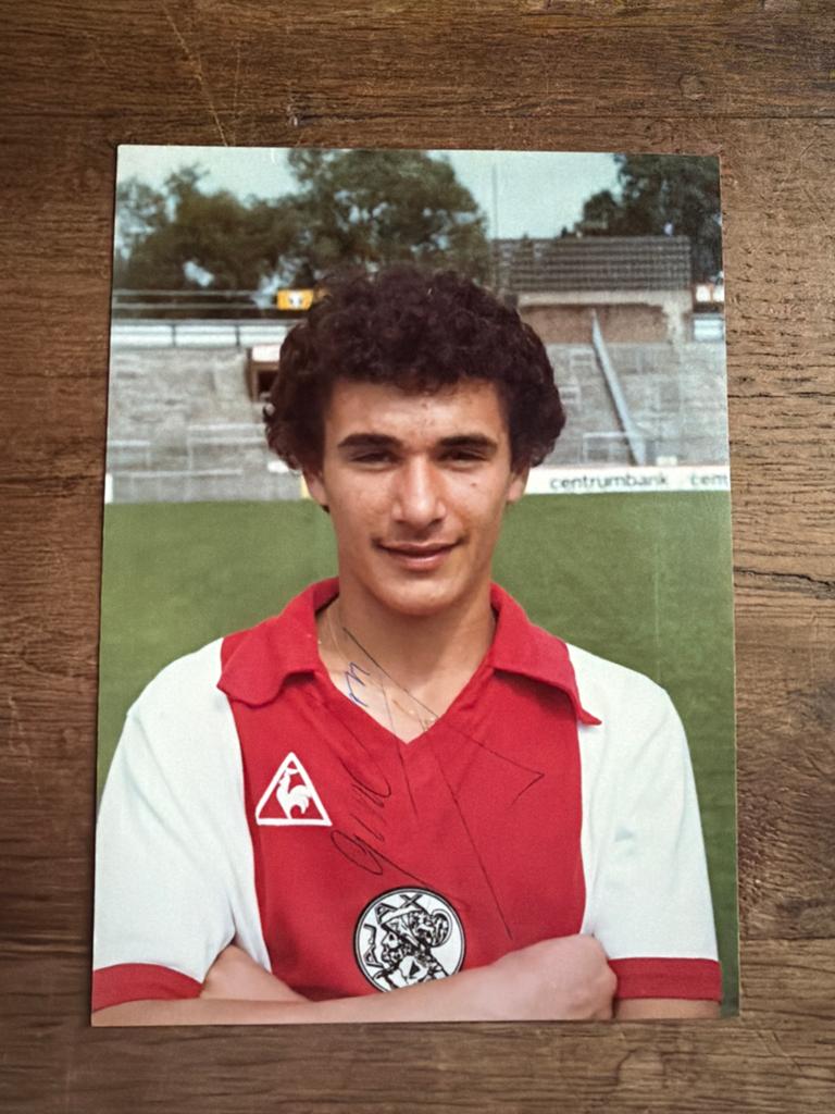 Gesigneerde foto Gerald Vanenburg Ajax, Ophalen of Verzenden, Gebruikt, Ajax, Poster, Plaatje of Sticker