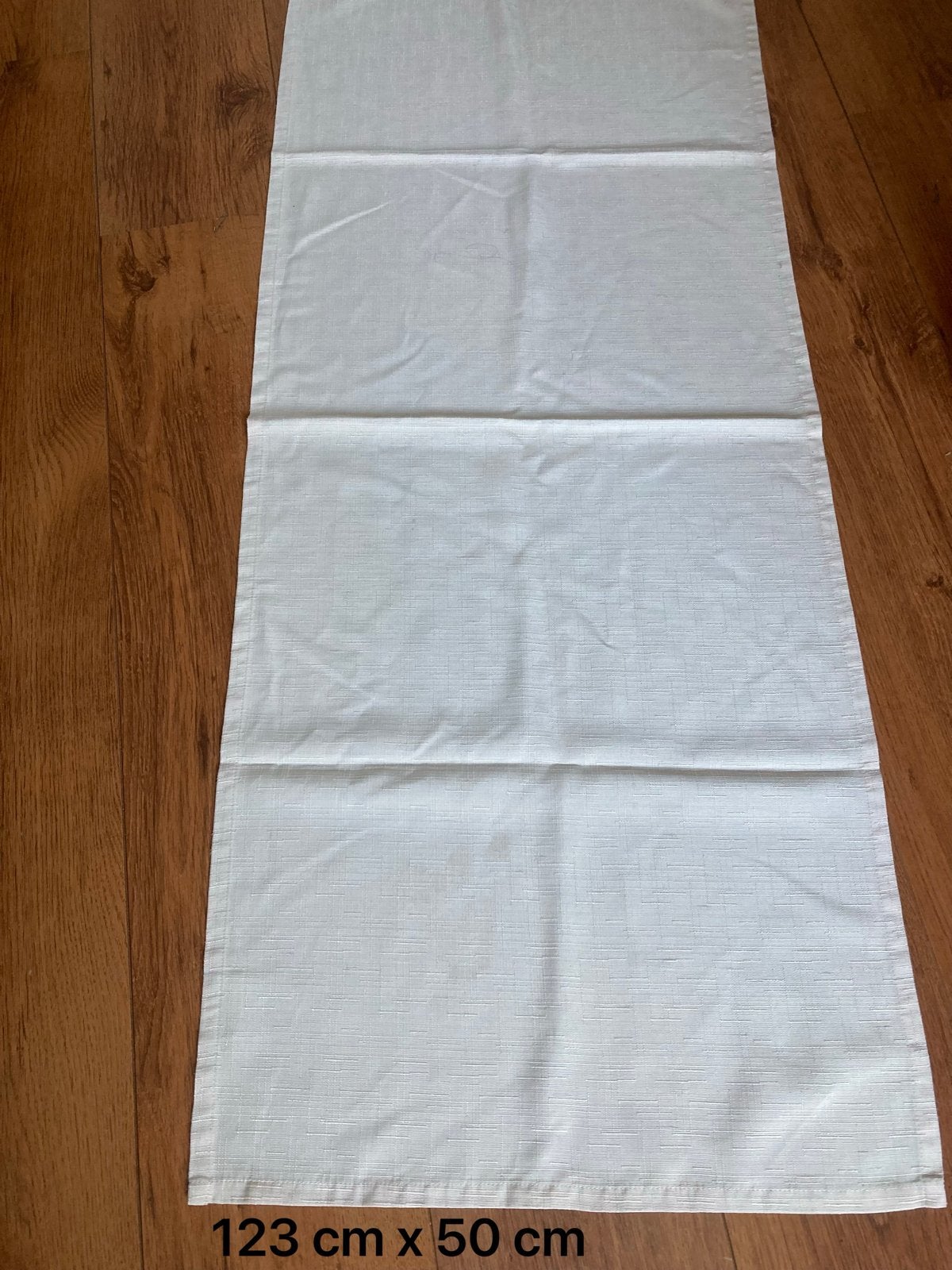Linnen Tafelloper - Crème - 123x50 cm, 123 cm, Linnen, Geweven, Ophalen of Verzenden