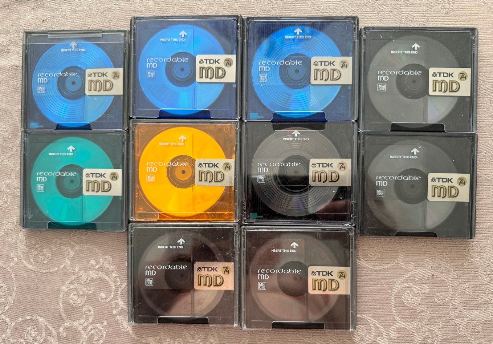 Maxell MiniDisc opbergdoos met 10 TDK MD's, Ophalen of Verzenden, Overige typen