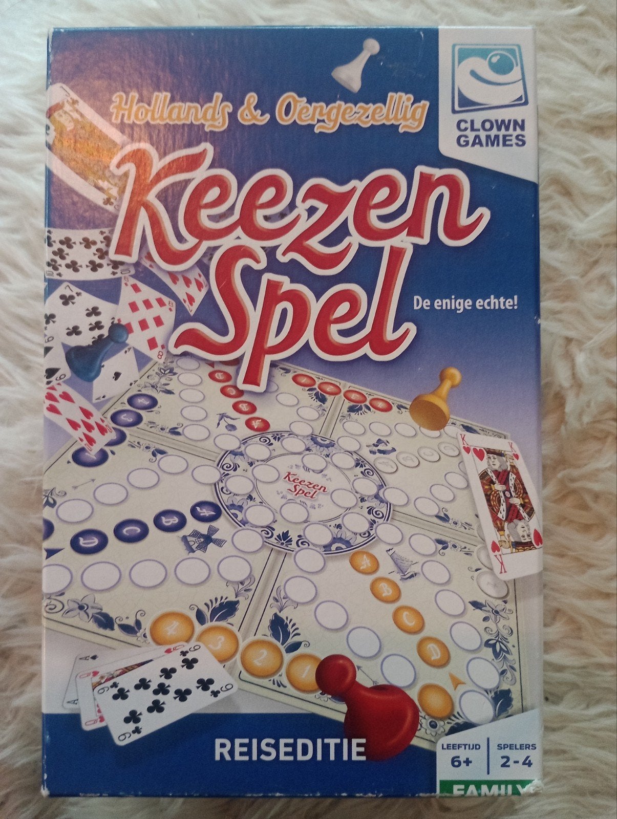 Keezen Spel Reiseditie - Hollands & Oergezellig, Hobby en Vrije tijd, Clown Games, Gebruikt, Ophalen of Verzenden, Een of twee spelers