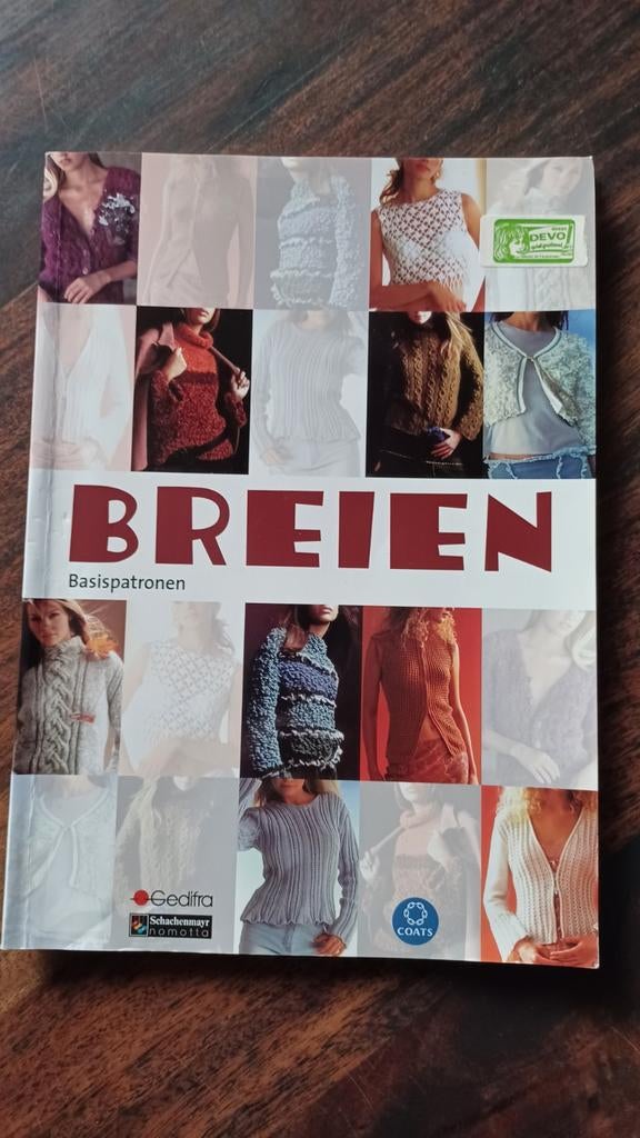 Breien, de basispatronen, Hobby en Vrije tijd, Breien en Haken, Ophalen of Verzenden, Zo goed als nieuw, Breien, Patroon of Boek