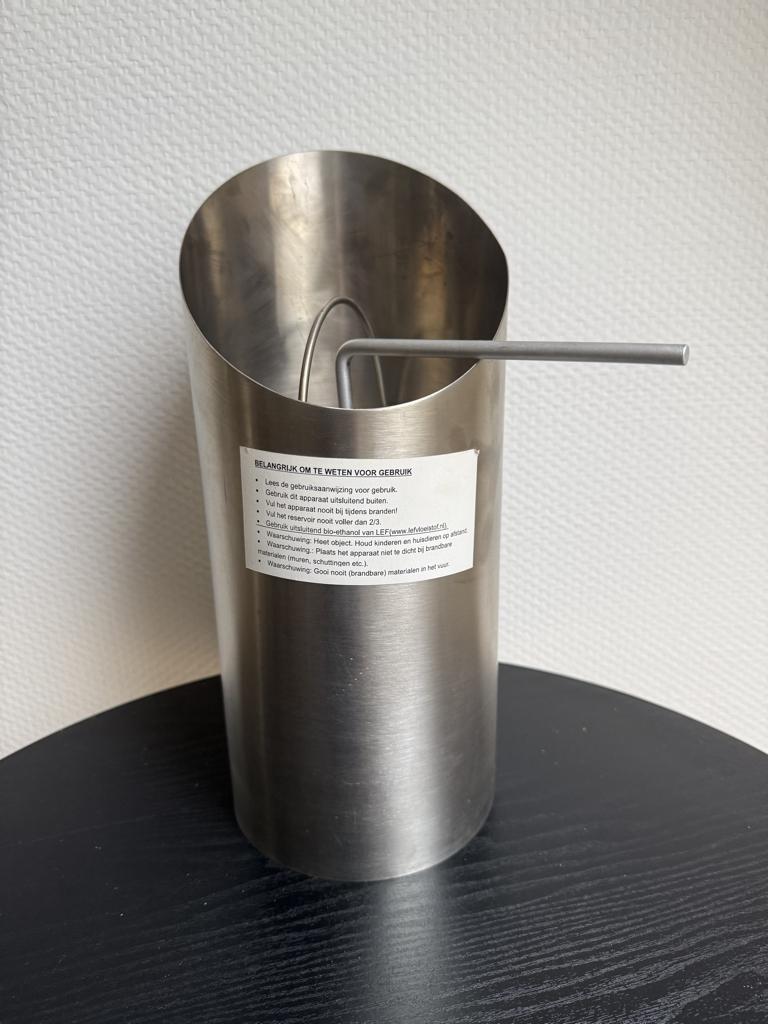 RVS Bio-Ethanol Brander voor buiten, Ophalen of Verzenden, Zo goed als nieuw