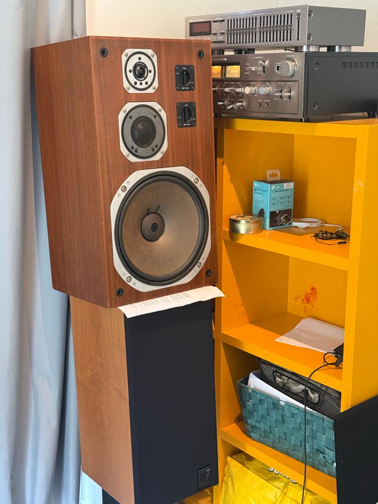 Yamaha NS-690 Vintage Hifi Luidsprekers, Audio, Tv en Foto, Luidsprekers, Gebruikt, 60 tot 120 watt, Front, Rear of Stereo speakers