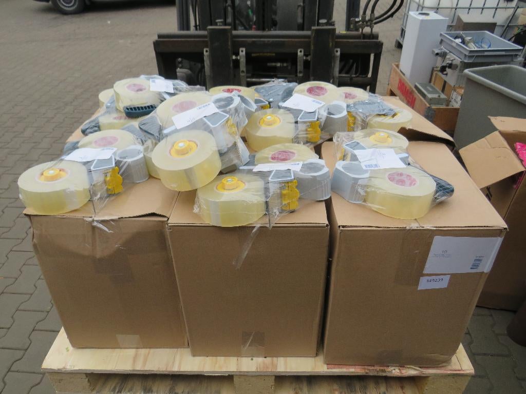 Verpakkingstape-afroller met 2 rollen tape plakband, Doe-het-zelf en Verbouw, Kratten en Dozen, 100 cm of meer, Tapedispenser.nl
