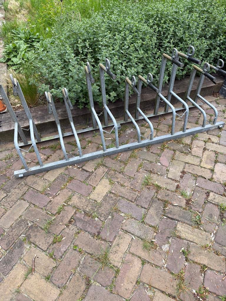 Gegalvaniseerd zwaar fietsenrek voor 6 fietsen, Ophalen, Gebruikt