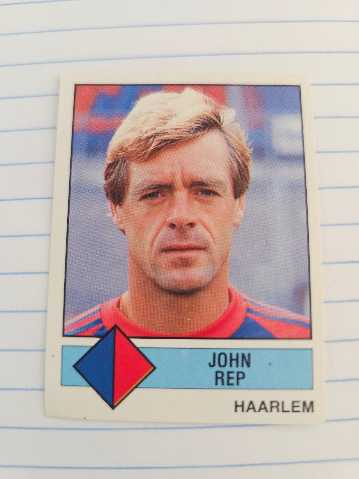 Panini Voetbal 87 John Rep Haarlem #184, Verzamelen, Ophalen of Verzenden