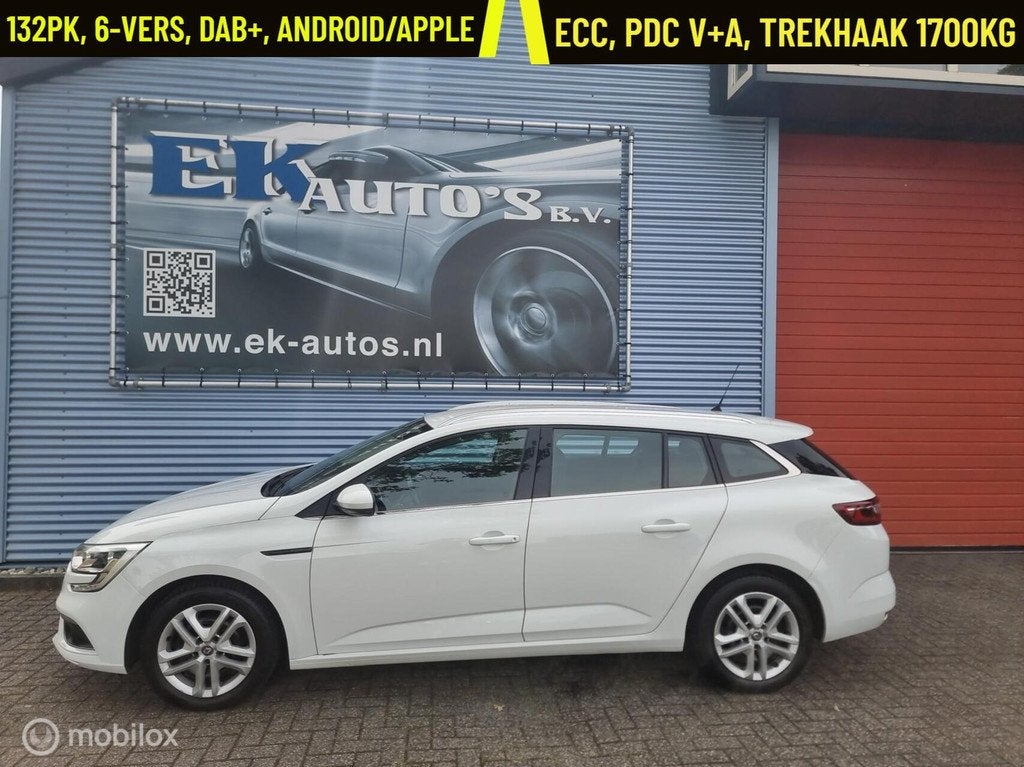 Renault Megane Estate 1.2 TCe Limited Navi, DAB+, Cruise, Auto's, Voorwielaandrijving, Stof, Gebruikt, 4 cilinders