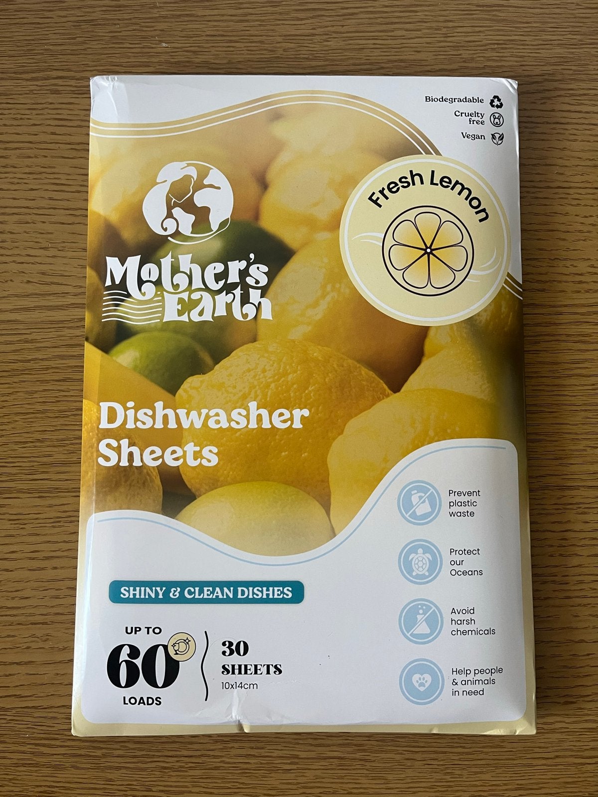Mother's Earth Afwasmachine Sheets Fresh Lemon 30 stuks, Ophalen