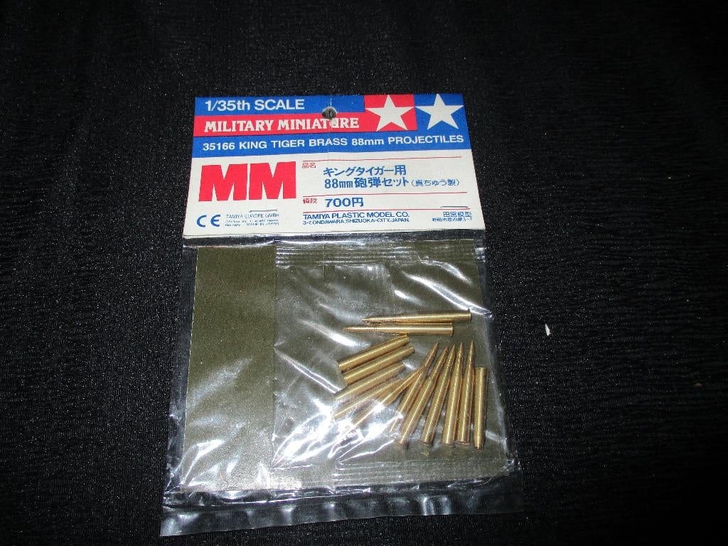 D-732,TAMIYA 1-35,NO,35166,GERMAN KING TIGER BRASS 88mm PROJ, Ophalen of Verzenden, Nieuw, 1:35 tot 1:50