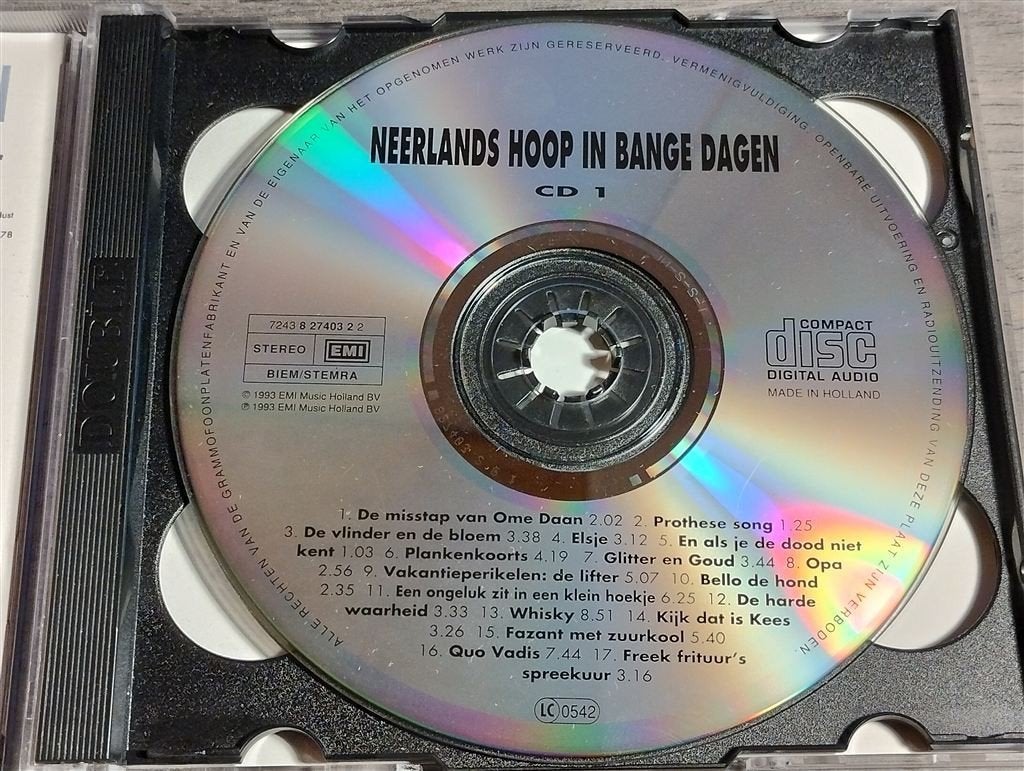 Neerlands Hoop In Bange Dagen - Neerlands Hoop, Cd's en Dvd's, Ophalen of Verzenden, Zo goed als nieuw