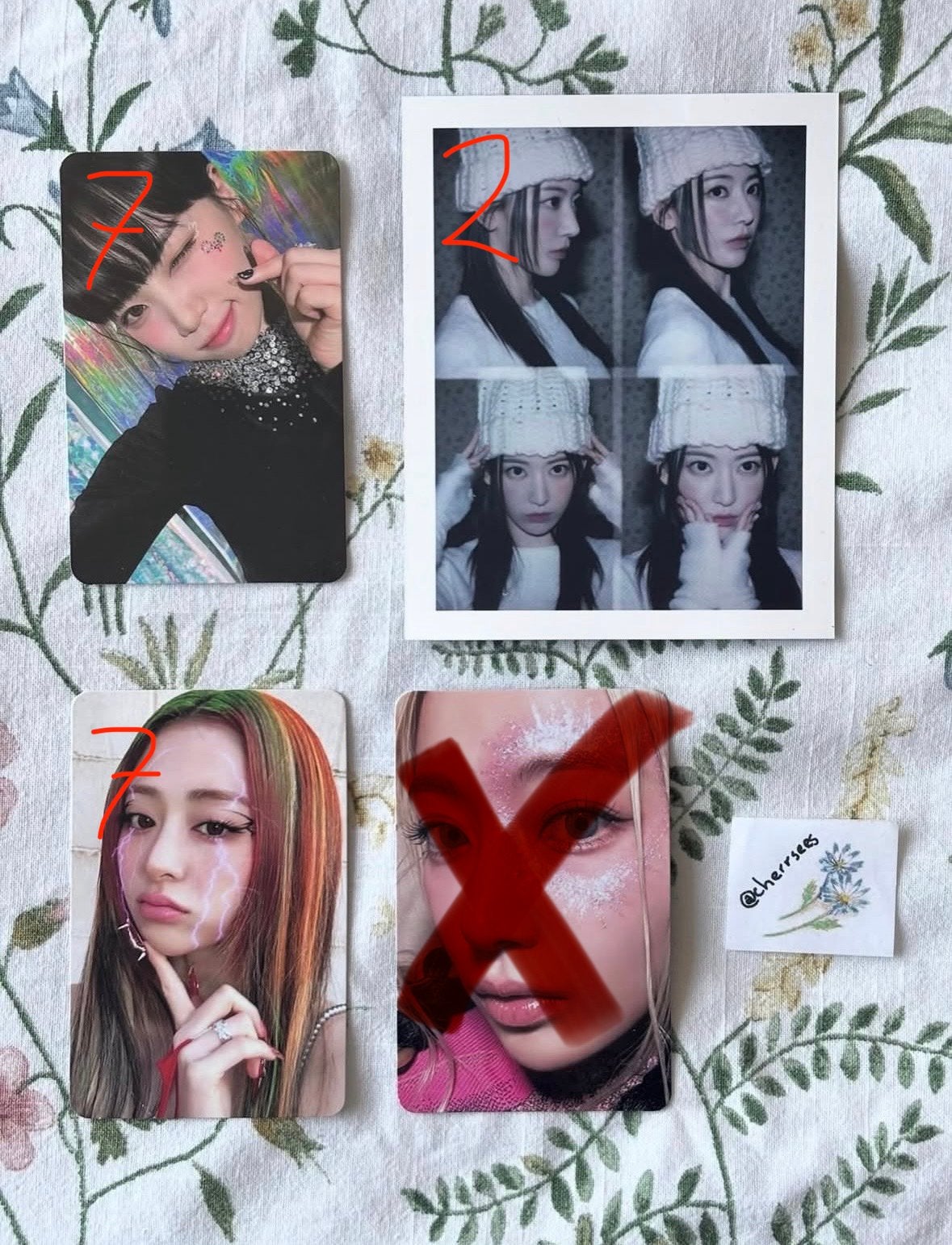 le sserafim photocard pc chaewon yunjin sakura kpop, Ophalen of Verzenden, Zo goed als nieuw, Foto of Kaart