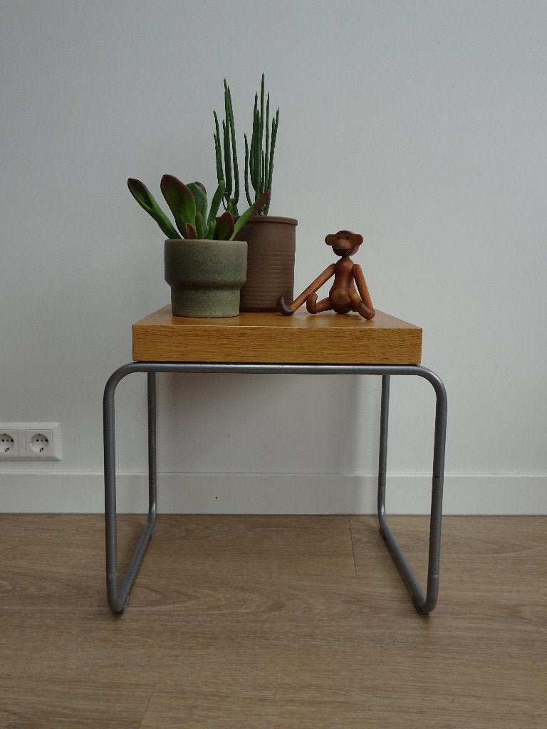 Vintage Ikea Svansbo bijzettafel, Minder dan 55 cm, Gebruikt, Vierkant, Hout