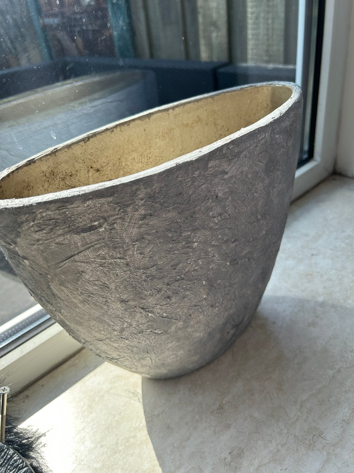 Plantenpot, Tuin en Terras, Bloempotten, Ophalen, Rond, Zo goed als nieuw, Aardewerk