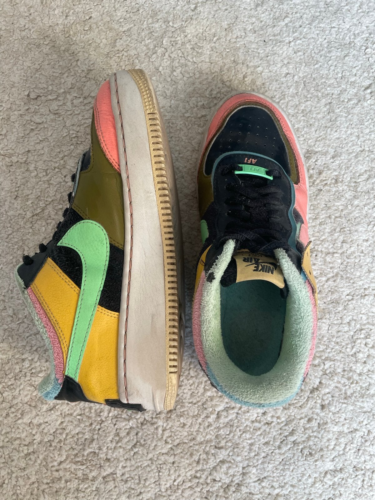 Nike Air Force 1 Shadow SE Atomic Pink/Solar Flare - Maat 38, Ophalen of Verzenden, Gedragen, Roze, Sneakers of Gympen