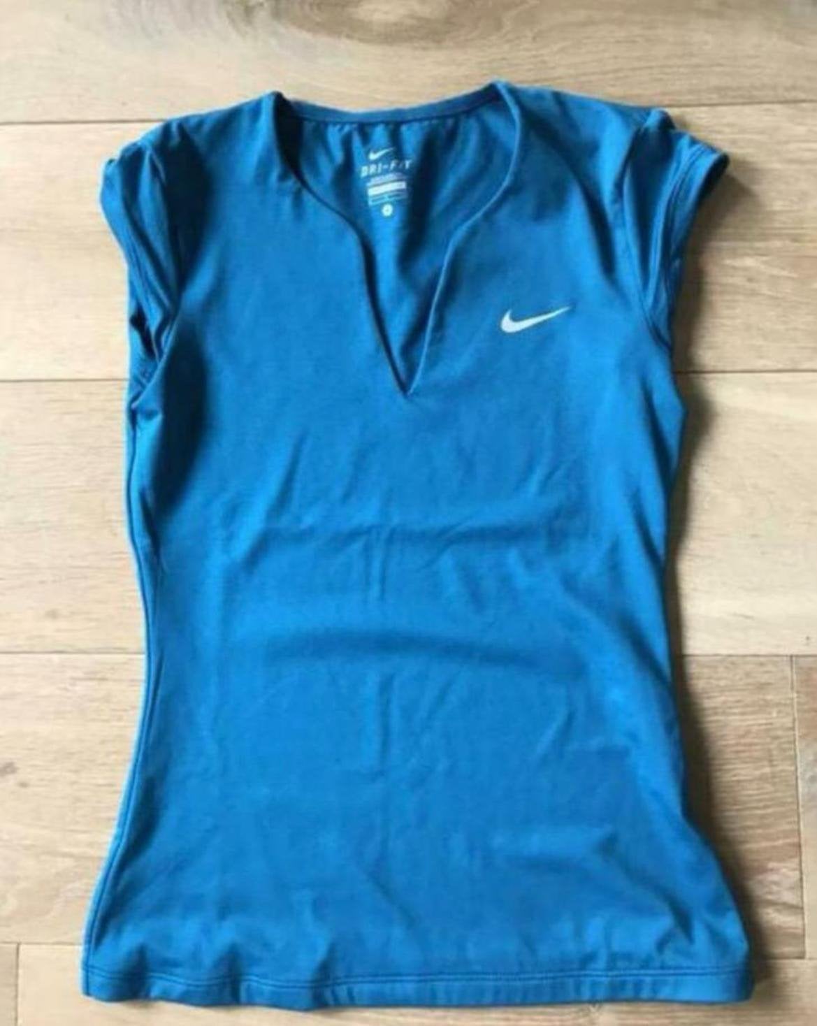 Nike Dri-FIT top puur blauw NIEUW Maat S, Ophalen of Verzenden, Zo goed als nieuw, Maat 36 (S), Blauw