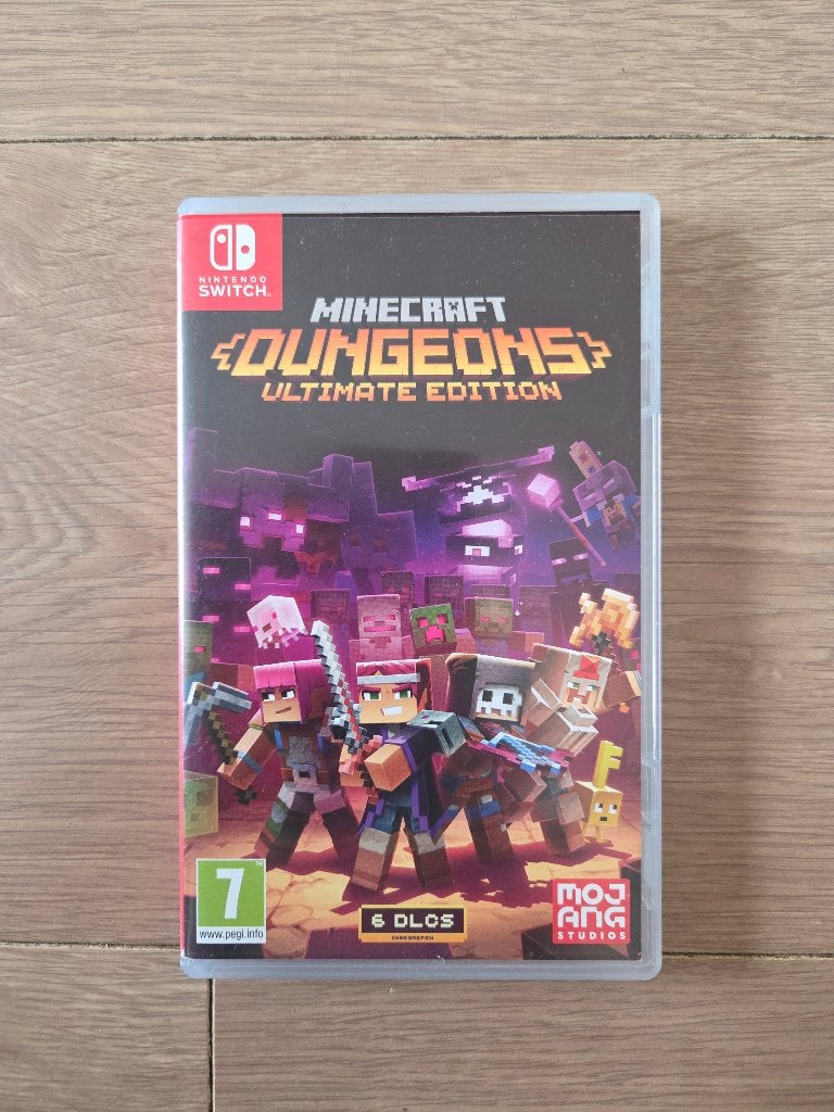 Minecraft Dungeons Ultimate condition, Zo goed als nieuw, 3 spelers of meer, Vanaf 7 jaar, Ophalen