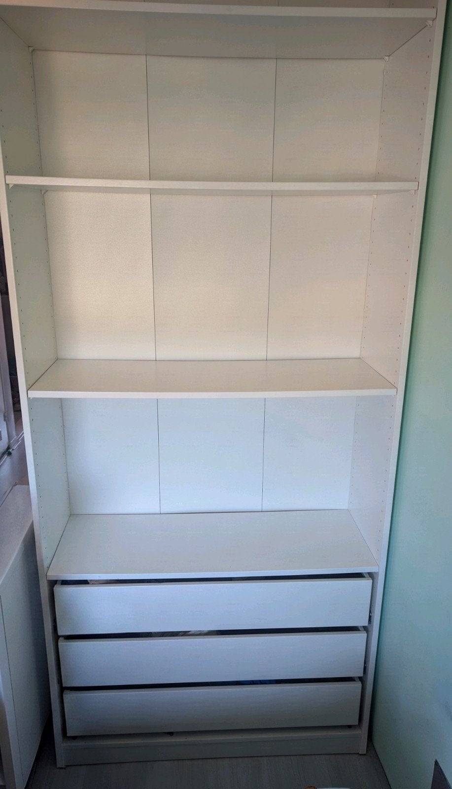 IKEA PAX Kledingkast met 4 planken en 3 lades, Ophalen, 200 cm of meer, 50 tot 100 cm, Zo goed als nieuw